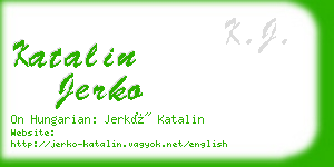 katalin jerko business card